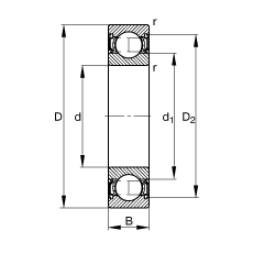 S 61804-2RSR, (j) DIN 625-1 (bio)(zhn)Ҫߴ, ɂ(c)ܷ