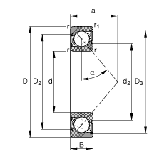 ǽ|S 7200-B-2RS-TVP, (j) DIN 628-1 (bio)(zhn)Ҫߴ磬|  = 40ɂ(c)ܷ