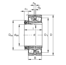{(dio)ĝLS 23296-K-MB + H3296, (j) DIN 635-2 ˜ʵҪߴ, F׺;o