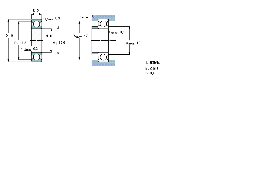 SKF S, , ܷ61800-2RS1ӱD