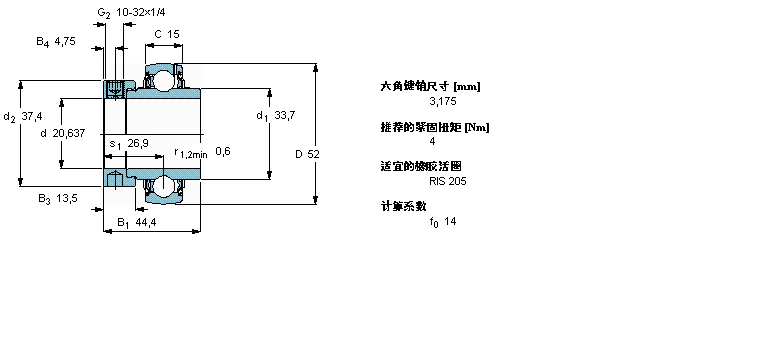 SKF Y-ʽSԪ, _SƫioSh(hun), ӢSYET205-013ӱD