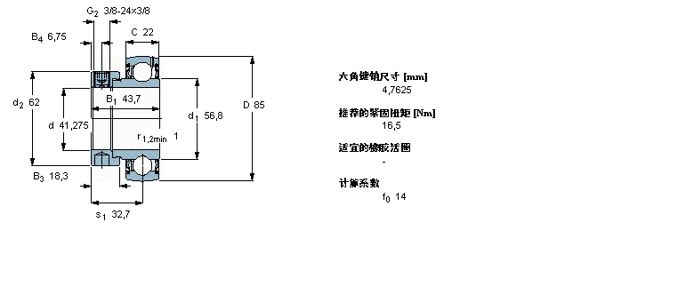 SKF Y-S, ƫih(hun), YEL 2-2FCWYEL206-101-2FCWӱD