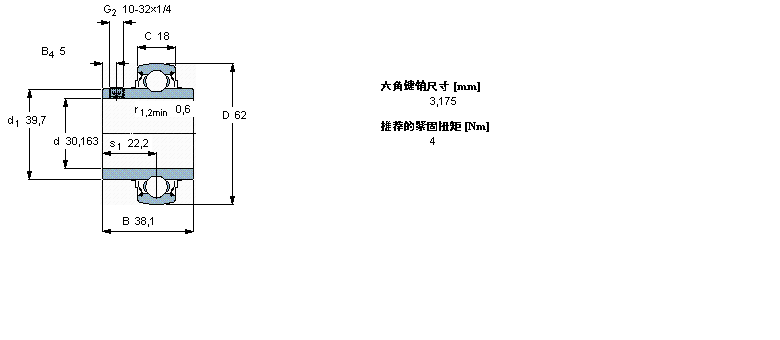 SKF Y-S, ڸߜYAR206-103-2FW/VA201ӱD