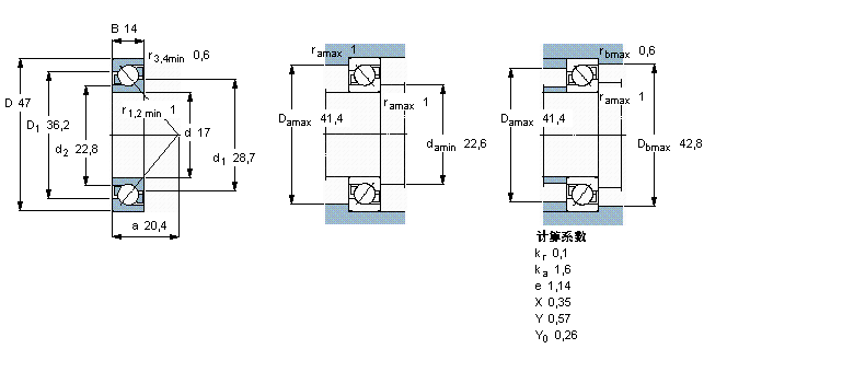 SKF ǽ|S, 7303BECBPӱD