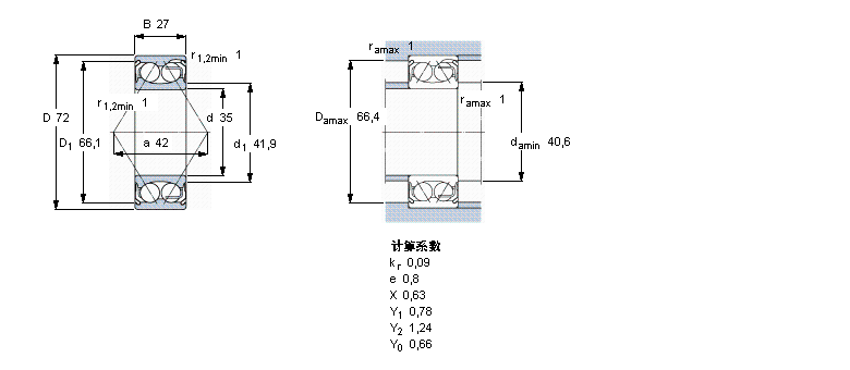 SKF ǽ|S, p, ܷ5207E-2RS1ӱD