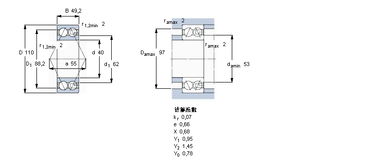 SKF ǽ|S, p, m5308E-2ZӱD
