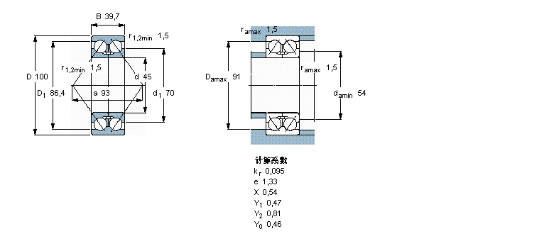 SKF ǽ|S, p, oܷ3309ATN9ӱD