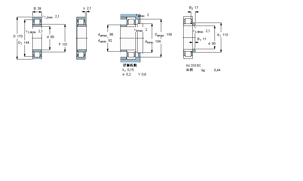 SKF ALS, , NU O(sh)Ӌ(j)NU316ECMLӱD