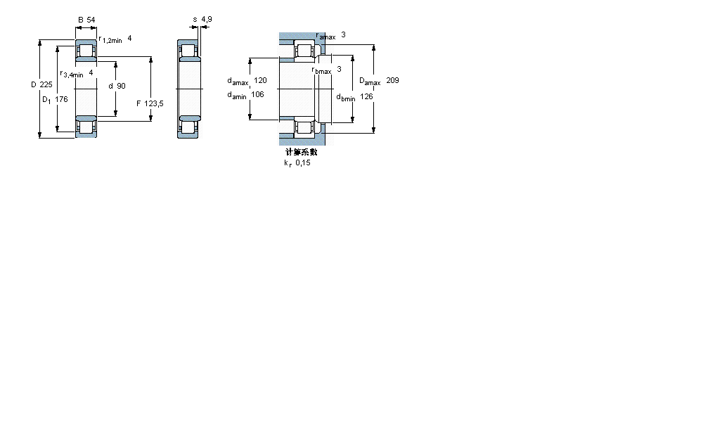 SKF ALS, , NUP OӋNUP2318ECPӱD
