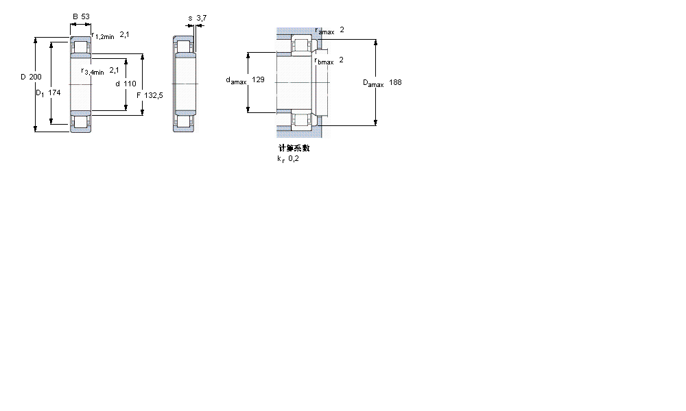 SKF ALS, , NU O(sh)Ӌ(j)NU2222ECMLӱD