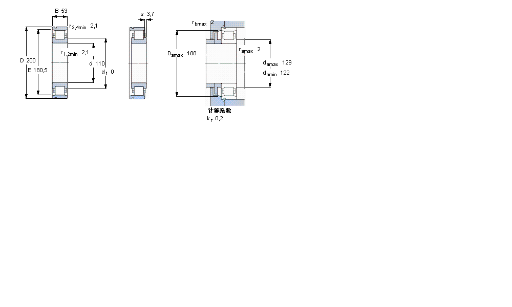 SKF ALS, , NU O(sh)Ӌ(j), Ȧһ(g)λNU2222ECN1MLӱD