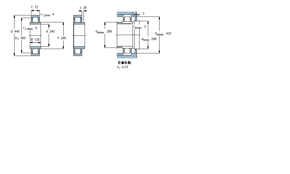 SKF ALS, , NU OӋNU2248MAӱD