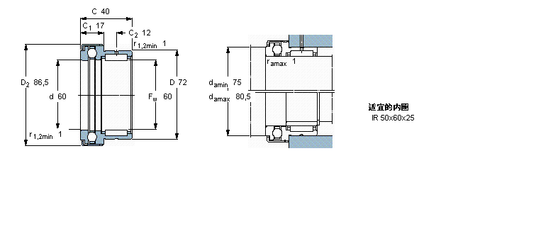SKF MʽLS, L/SNKX60ӱD