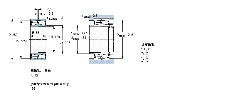 SKF LS, A͈AF, A̓(ni), ܷ22324-2CS5/VT143ӱD