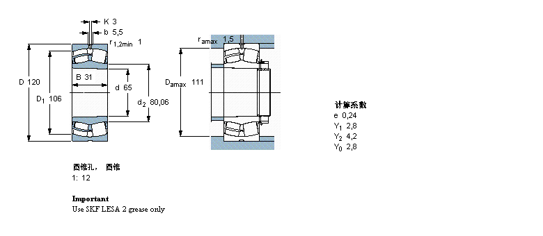 SKF LS, A͈AF, SKF Energy Efficient (E2) bearings, A̓(ni)E2.22213ӱD