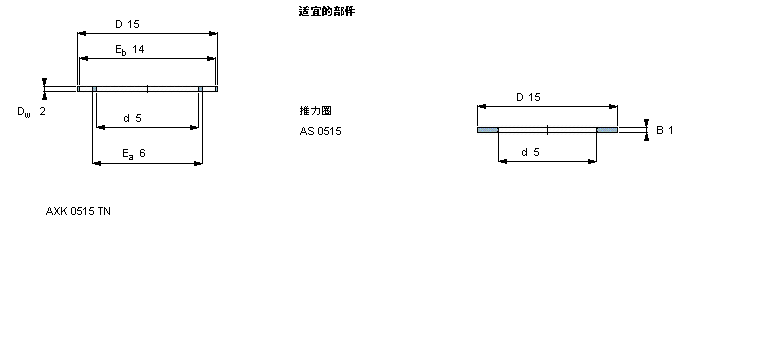 SKF LS, LcּM and bearings with centring spigot, LcּMAXK0414TNӱD