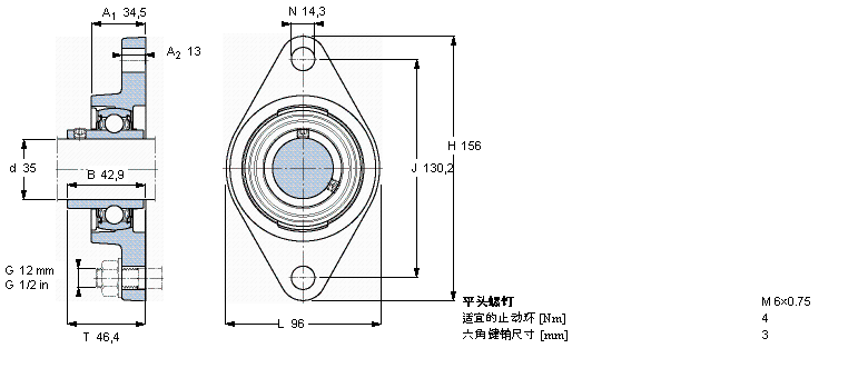 SKF ڸߜصY-SІԪmԪEAS, ӢSFYT1.1/4TF/VA228ӱD