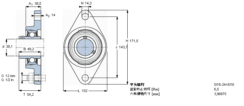 SKF ڸߜصY-SІԪmԪEAS, ӢSFYT1.1/2TF/VA201ӱD