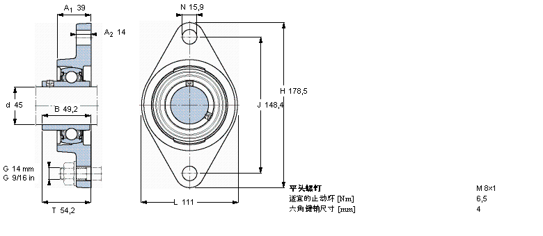 SKF ڸߜصY-SІԪmԪEAS, ӢSFYT1.3/4TF/VA228ӱD