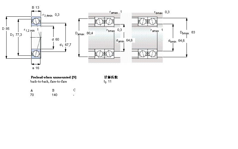 SKF ǽ|S, , ACE, contact angle 25°71912ACE/P4AӱD