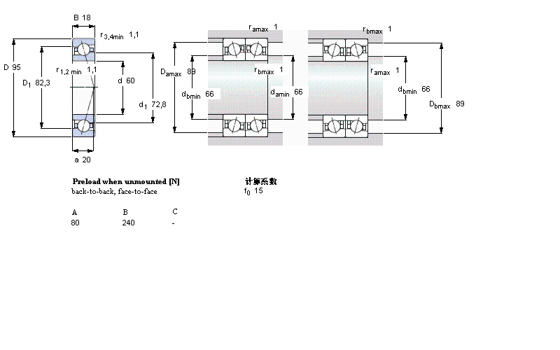 SKF ǽ|S, , CD, contact angle 15°7012CD/P4AӱD