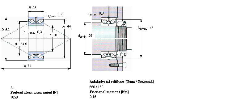 SKF ǽ|S for screw drives, double directionBEAS020052-2RSӱD