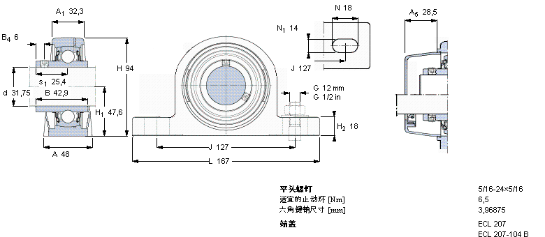 SKF Y-ʽSԪ, Sƽ^iʳƷИI(y)Ļ֬, SSYL30TR/VE495ӱD