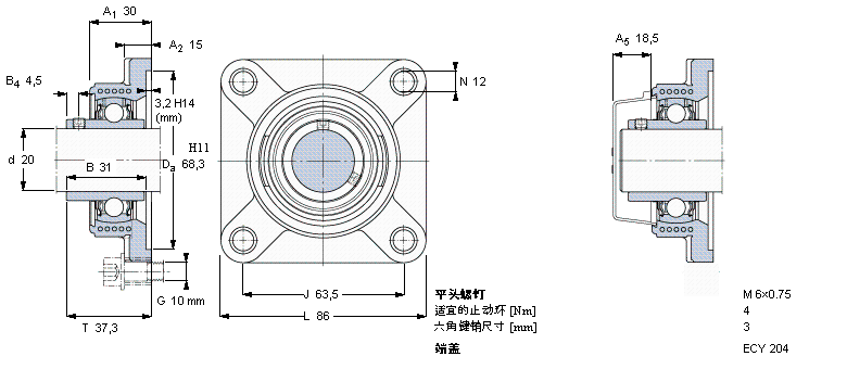 SKF Y-ʽSԪ, ̻Sƽ^iʳƷИI(y)Ļ֬, SSYFL40TR/VE495ӱD
