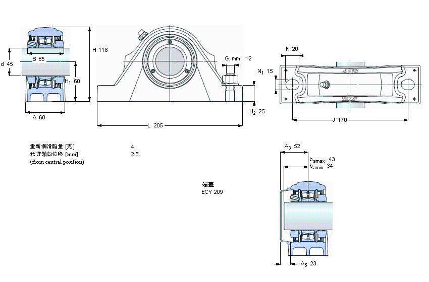 SKF LSʽSԪ, SKF ConCentra, non-locating units, radial shaft sealsSYNT45LTFӱD
