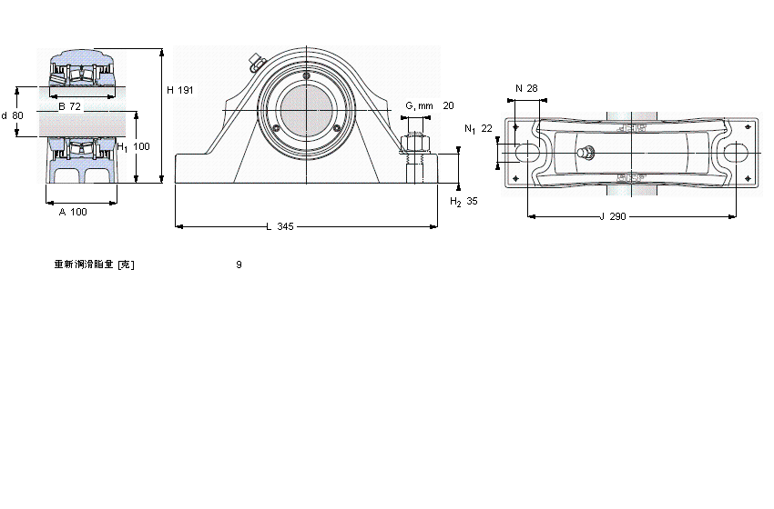 SKF LSʽSԪ, SKF ConCentra, locating units, radial shaft sealsSYNT80FTFӱD