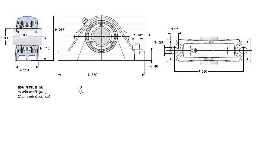 SKF LSʽSԪ, SKF ConCentra, non-locating units, radial shaft sealsSYNT90LTFӱD