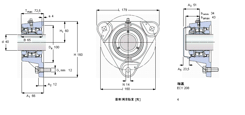 SKF mĝLSІԪ, SKF ConCentra, non-locating unitsFYNT35LӱD