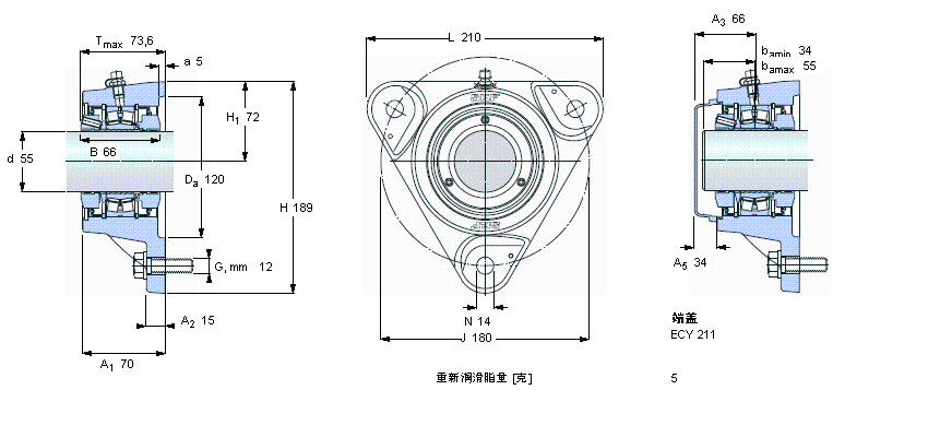 SKF mĝLSІԪ, SKF ConCentra, non-locating unitsFYNT50LӱD