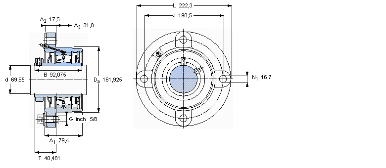 SKF mĝLSІԪ, i׺ͲӢƵS, locating units, general conditions (double-lip seals)FYRP2.3/4HӱD