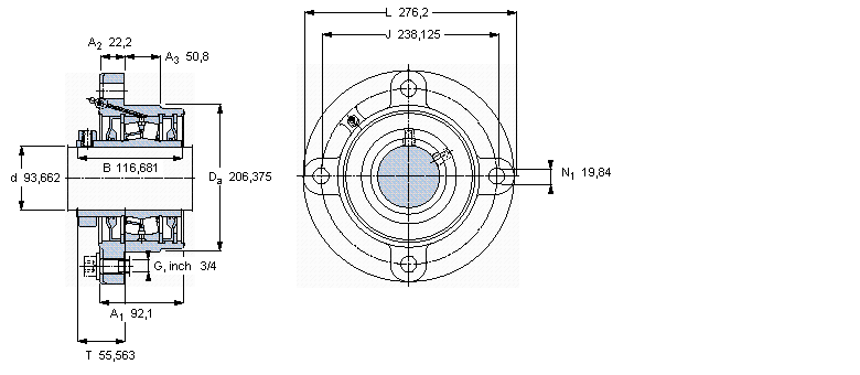 SKF mĝLSІԪ, i׺ͲڣӢƵS, non-locating units, double-lip sealsFYRP3.11/16ӱD