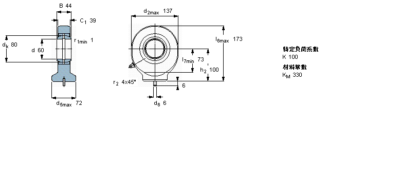 SKF ҪSoėU, 䓌ӱSCF50ESӱD